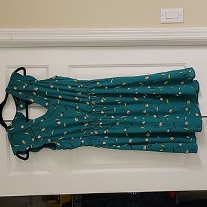 41 Hawthorn Teal Floral Backless Dress